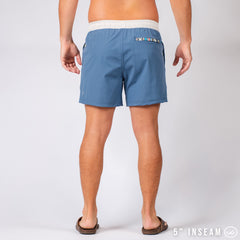 Nomad 3.0 Short (Hybrid) - Slate Blue/White