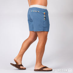 Nomad 3.0 Short (Hybrid) - Slate Blue/White