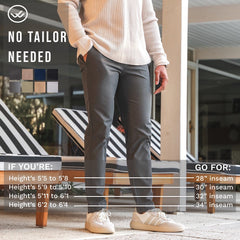 Daily Chino Pant (Stretch) - Charcoal