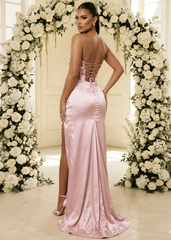 Love Blossoms Embellished Corset Gown -  Pink