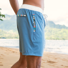 Nomad 3.0 Short (Hybrid) - Slate Blue/White