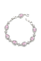 Black Rhinestone Zirconia Teardrop Tennis Bracelets